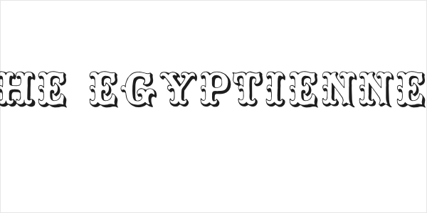 Toskanische Egyptienne Initialen Logo