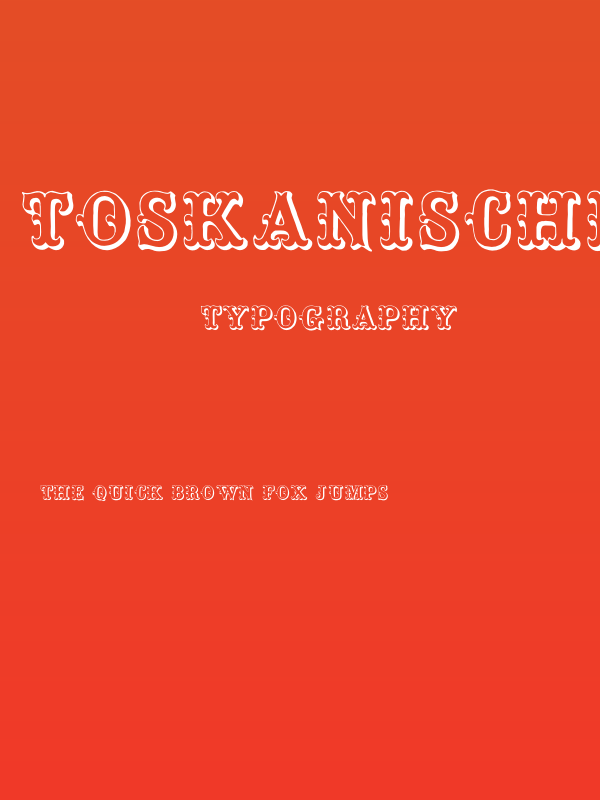 Toskanische Egyptienne Initialen Poster