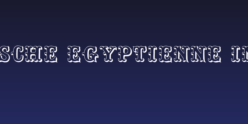Toskanische Egyptienne Initialen Social Header