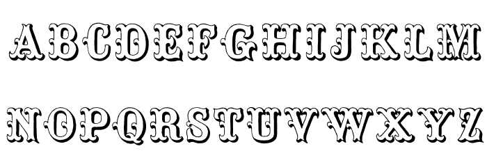 Toskanische Egyptienne Initialen Font LOWERCASE