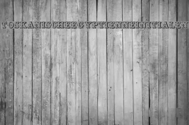 ToskanischeEgyptienneInitialen Caratteri examples