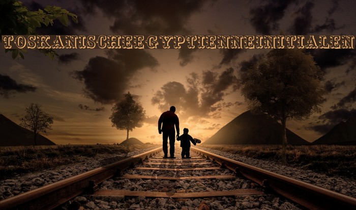 ToskanischeEgyptienneInitialen Font examples