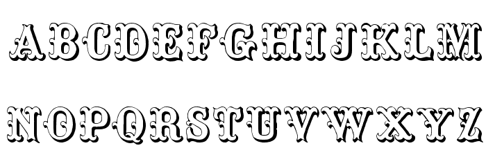 ToskanischeEgyptienneInitialen Font LOWERCASE