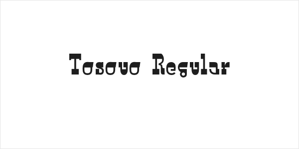 Tosouo Regular Logo