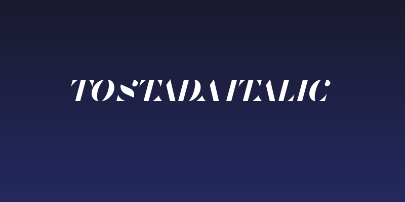 Tostada Italic Social Header