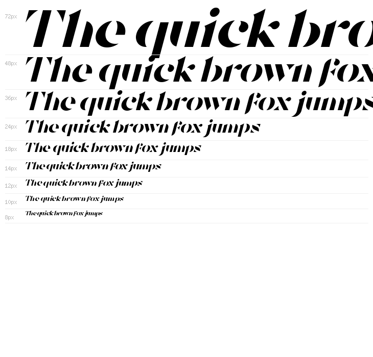 Tostada Italic Waterfall