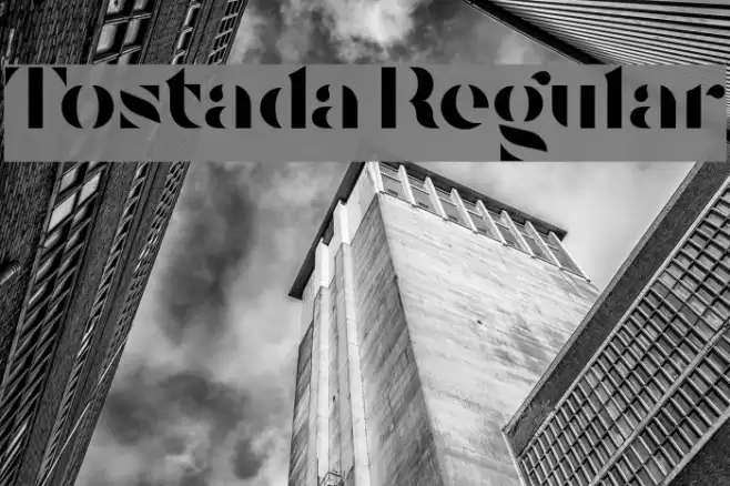 Tostada Regular Font examples