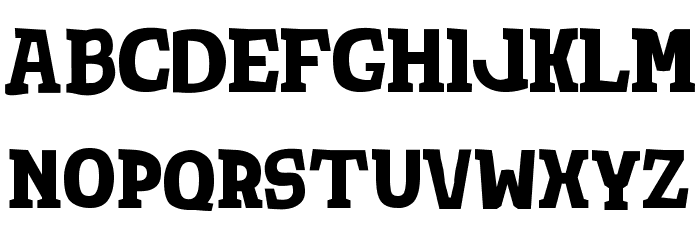TotShrift-BoldBold Caratteri MAIUSCOLE
