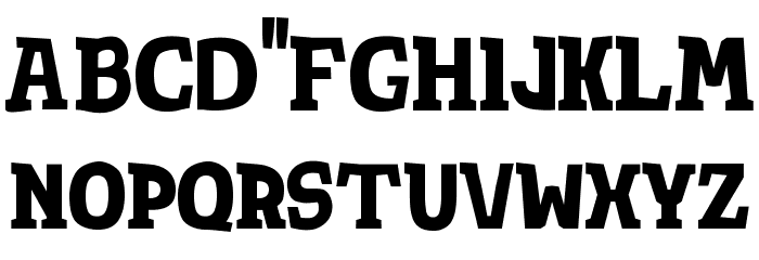 TotShrift-BoldBold Font LOWERCASE