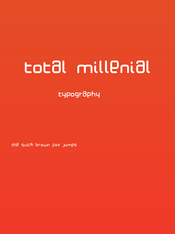 Total Millenial Poster