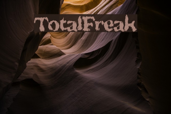 TotalFreak Font examples