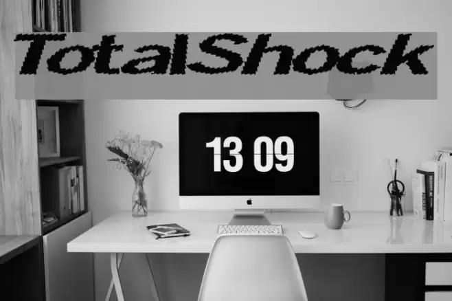 TotalShock Font examples