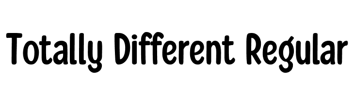 Totally Different Regular  Free Fonts Download