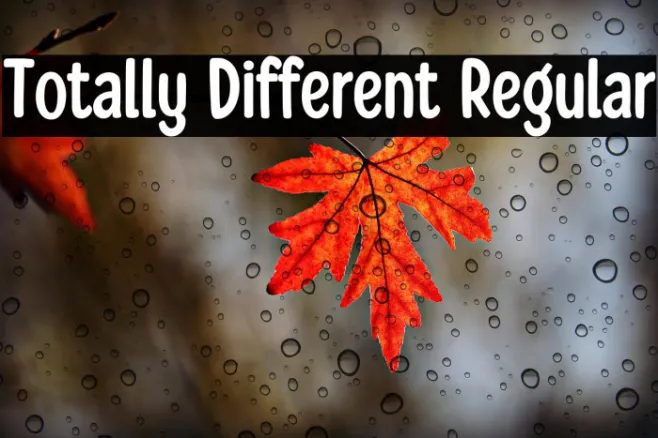 Totally Different Regular Example 1