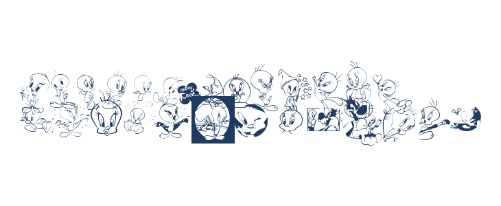 Totally Tweetie Uppercase