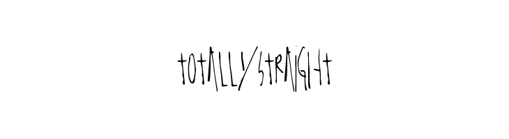 TotallyStraight  font caratteri gratis