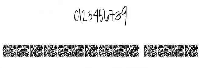 TotallyStraight Font OTHER CHARS