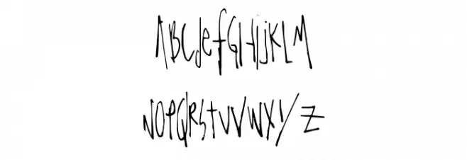 TotallyStraight Шрифта ВЕРХНИЙ
