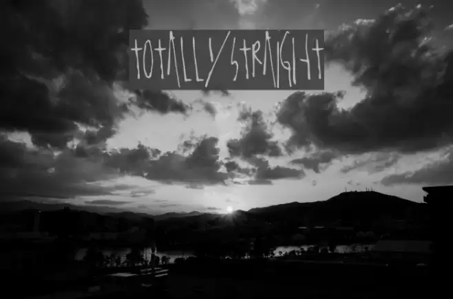 TotallyStraight Font examples