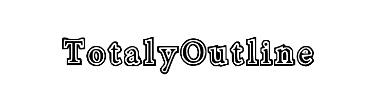 TotalyOutline  フリーフォントのダウンロード