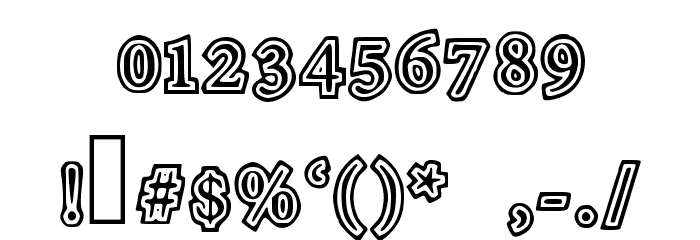 TotalyOutline Font OTHER CHARS