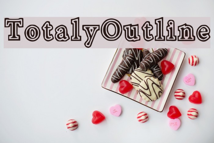 TotalyOutline Font examples