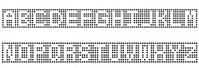 Toteboard Schriftart Groß