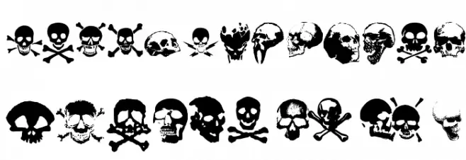 TotenKopf Шрифта ВЕРХНИЙ