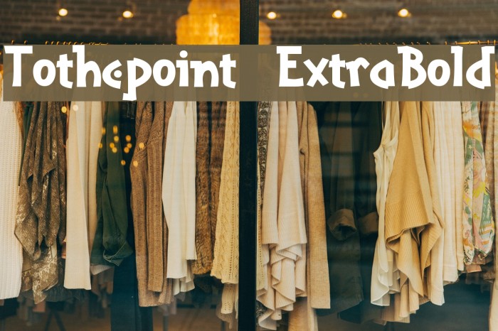 Tothepoint  ExtraBold Example 1