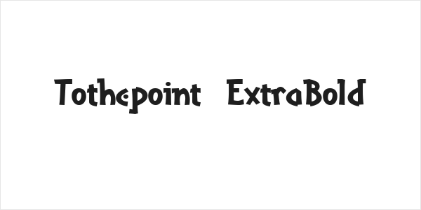 Tothepoint  ExtraBold Logo