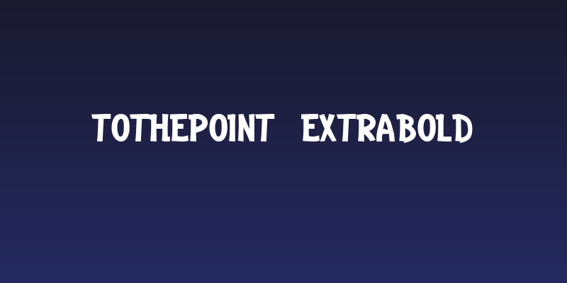 Tothepoint  ExtraBold Social Header