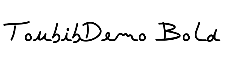ToubibDemo Bold  Frei Schriftart Herunterladen