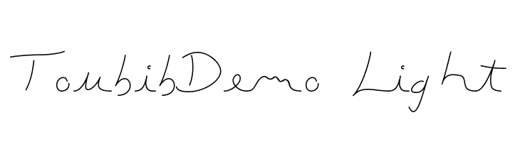 ToubibDemo Light  Descarca Fonturi Gratis