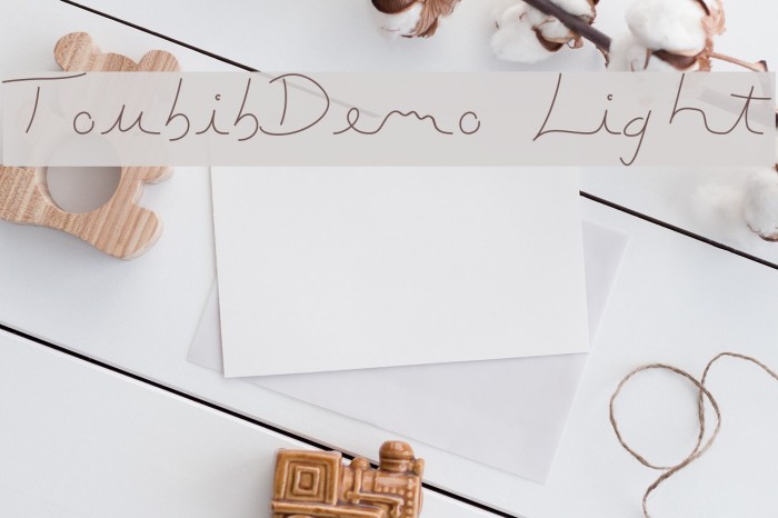 ToubibDemo Light Font examples