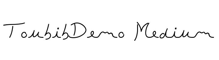 ToubibDemo Medium  Descarca Fonturi Gratis