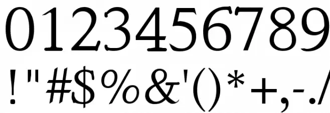 Touch Font OTHER CHARS