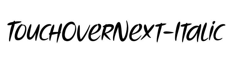 TouchOverNext-Italic  Скачать бесплатные шрифты