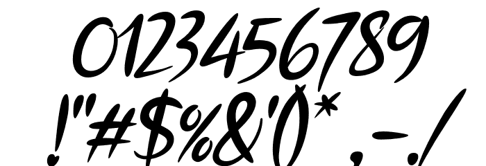 TouchOverNext-Italic Font OTHER CHARS