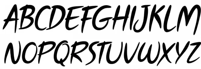 TouchOverNext-Italic Polices MAJUSCULES