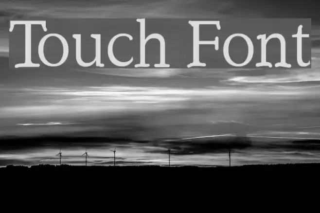 Touch Font examples