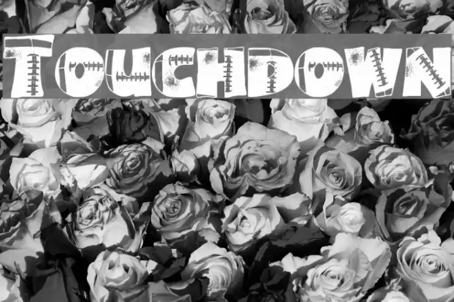 Touchdown Font examples