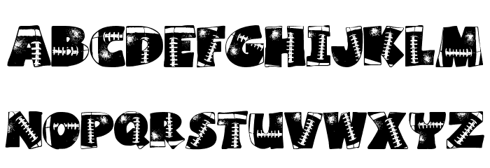 Touchdown Font LOWERCASE