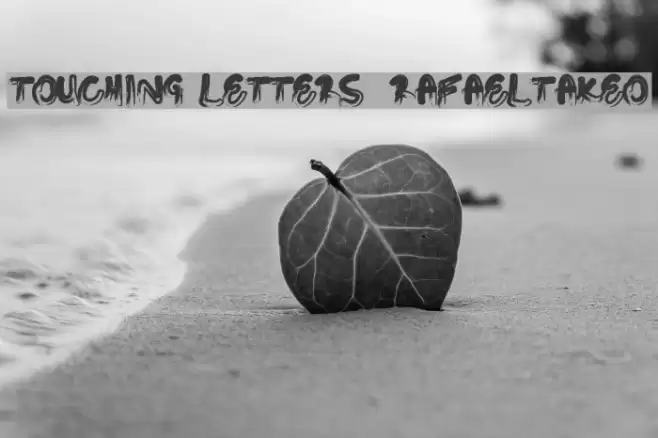 Touching Letters / RafaelTakeo Font examples
