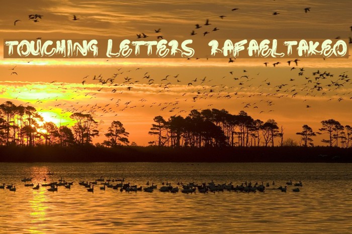 Touching Letters / RafaelTakeo Font examples