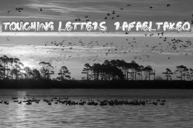 Touching Letters / RafaelTakeo Font examples
