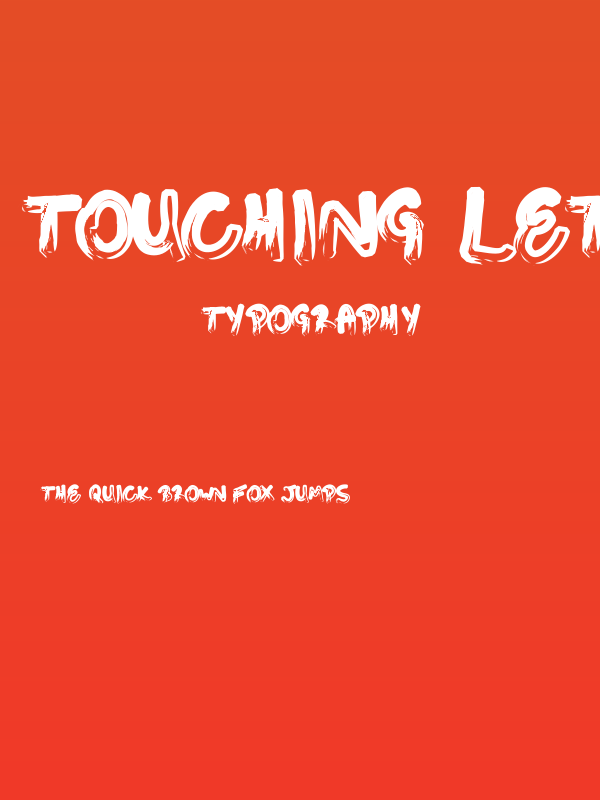 Touching Letters / RafaelTakeo Poster