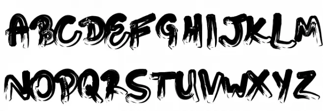 Touching Letters / RafaelTakeo Font Litere mici
