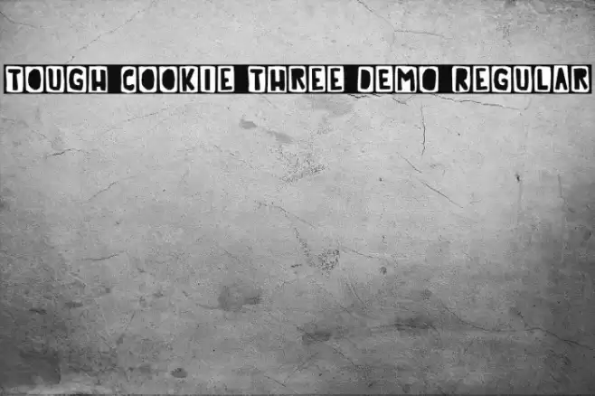 Tough Cookie Three DEMO Regular Font examples