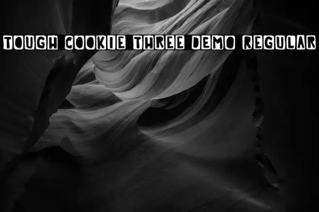Tough Cookie Three DEMO Regular Font examples