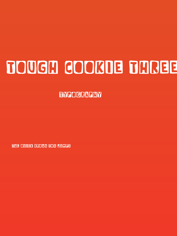 Tough Cookie Three DEMO Regular Poster